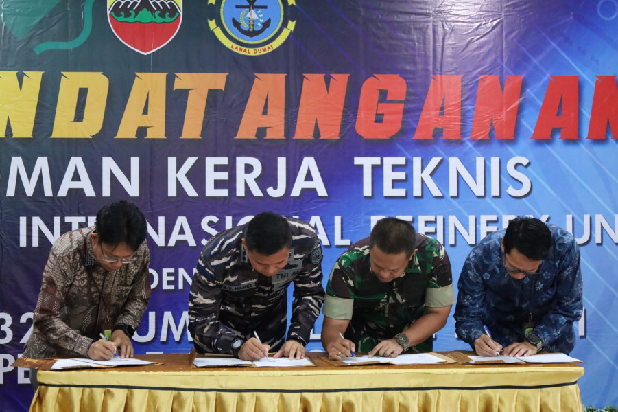 Dandim Dumai Tandatangani Kerjasama Teknis Dengan PT KPI Refinery Unit II Dumai