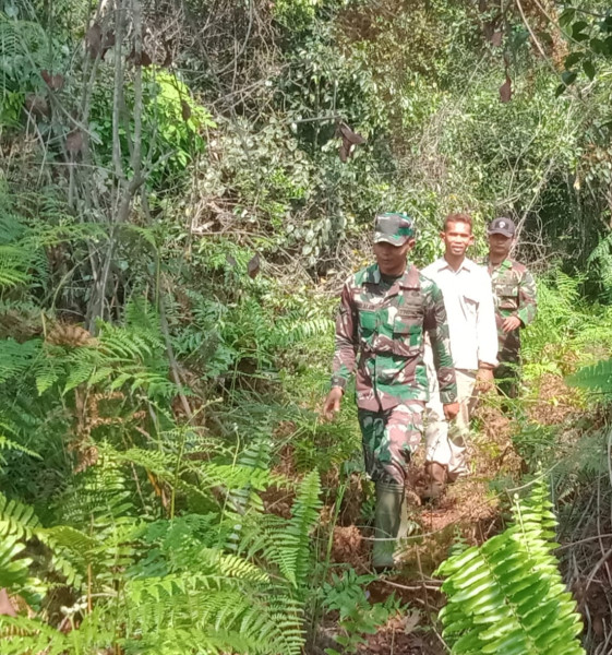 Giat Cegah Karhutla Terus Dilaksanakan Oleh Babinsa Koramil 06
