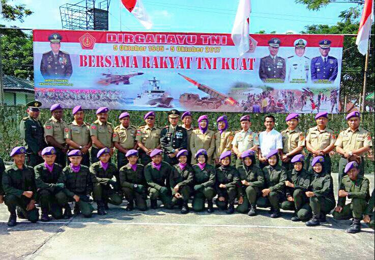 IARMI Dumai Ikuti Upacara HUT TNI ke 72