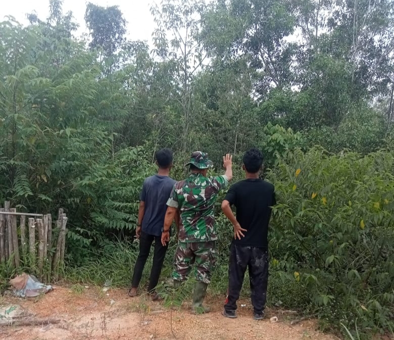 Cegah Karhutla, Sertu Heriyanto Laksanakan Patroli