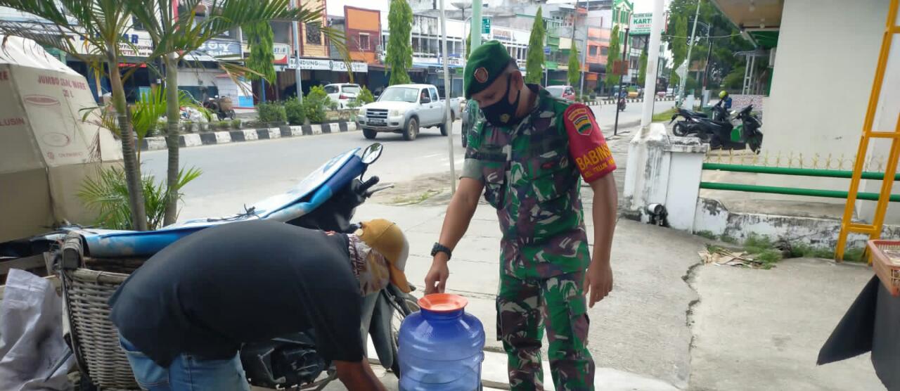 Sertu Arjuna Endar Mengajak Masyarakat Peduli Terhadap Covid-19