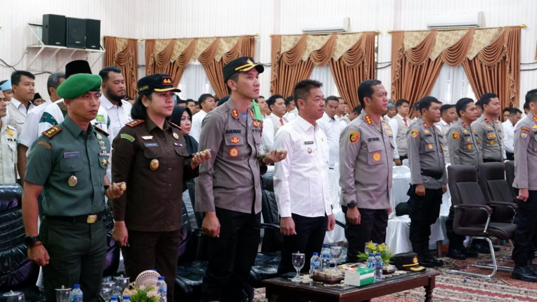 Polres Rohil Ikuti Launching Polisi RW Polda Riau se- Riau Secara Virtual