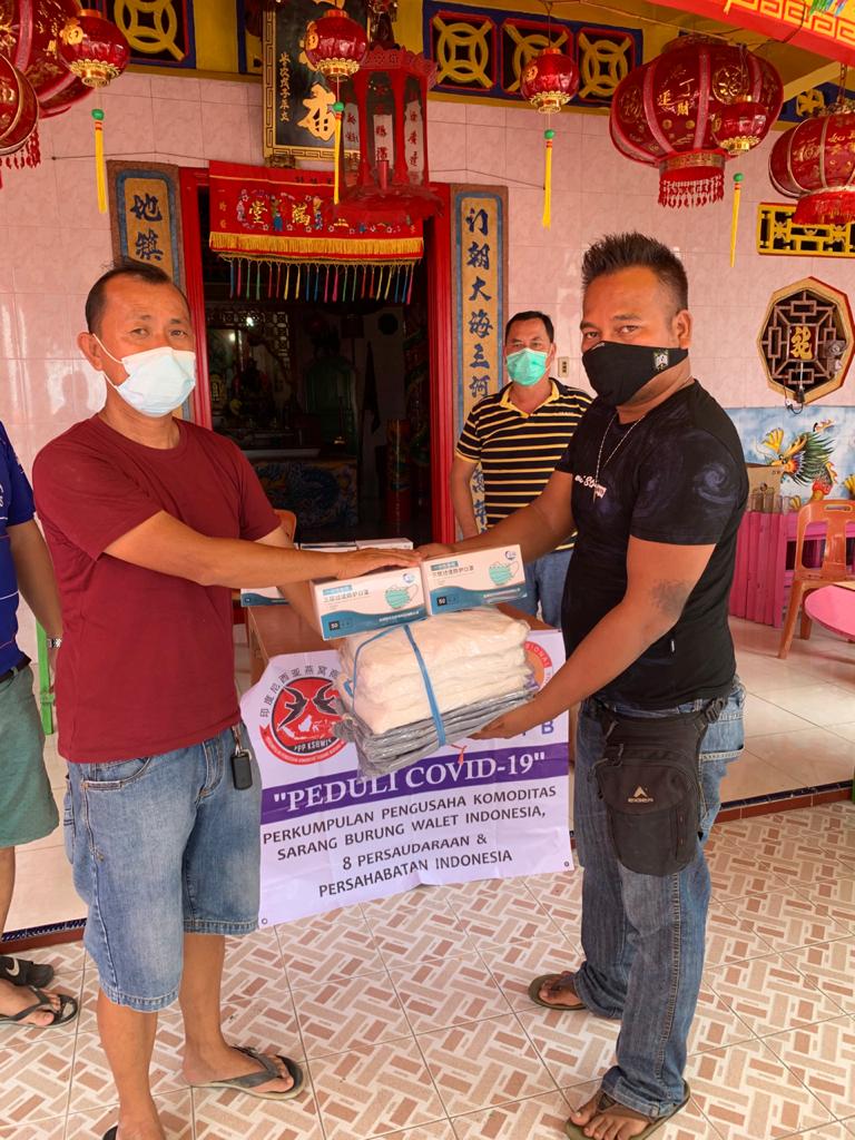 Pengusaha Walet Indonesia Bantu 5000 Masker Dan 100 APD Ke Istansi Pelayanan Masyarakat di Panipahan