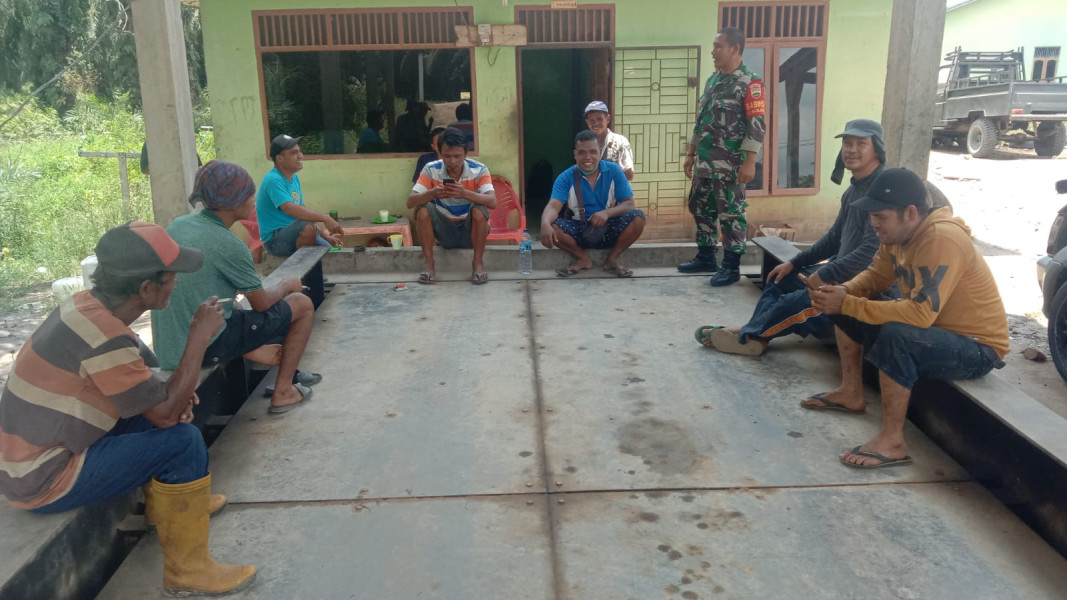 Babinsa Koramil 03 SS Basilam Gencar Laksanakan Komunikasi Sosial Demi Keamanan Wilayah