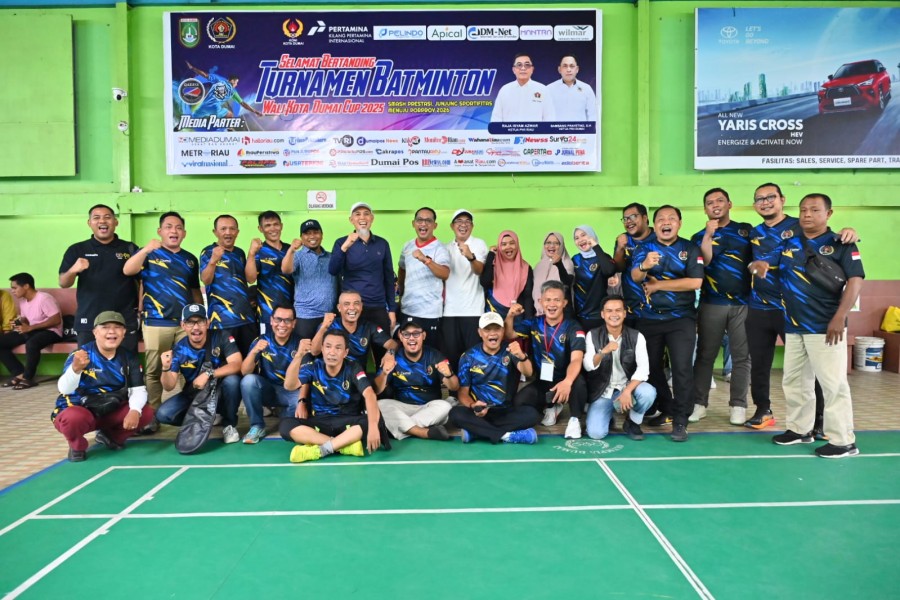 Menjaga Semangat Olahraga, PWI Dumai Gelar Turnamen Walikota Cup 2025