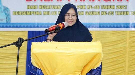 Zulaikhah Wardan Hadiri Acara Kegiatan TP PKK Kecamatan Gaung