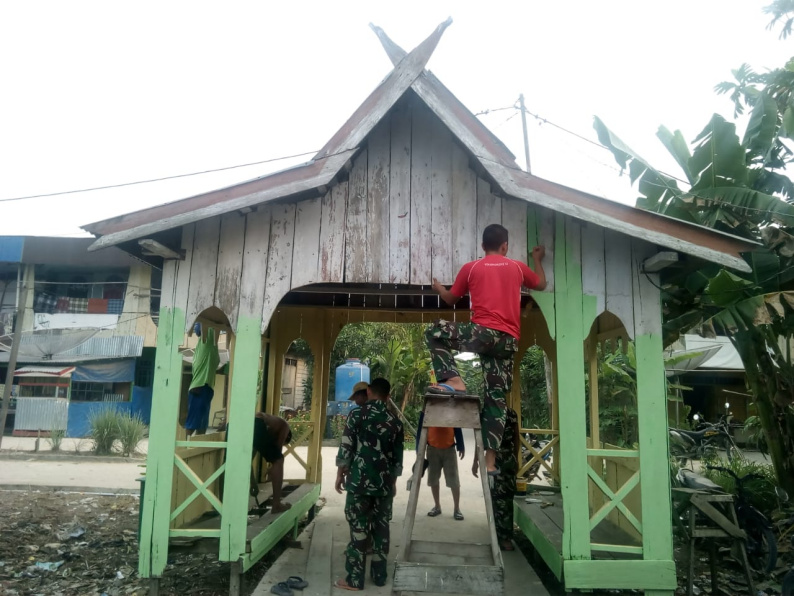 Selain Bangun Fisik, Satgas TMMD Juga Bantu Memperindah Lingkungan