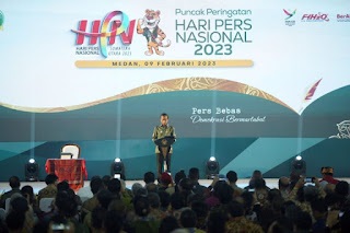 Puncak HPN 2023, Jokowi Apresiasi atas Kontribusi Pers kepada Bangsa dan Negara