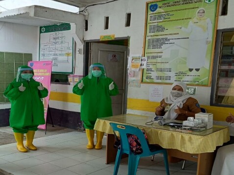 Dinas Kesehatan Labuhanbatu Lakukan Sosialisasi dan Edukasi Pencegahan Covid-19