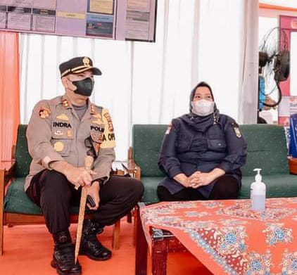 Bupati Bengkalis Kasmarni Ucapkan HUT Bhayangkara ke-76