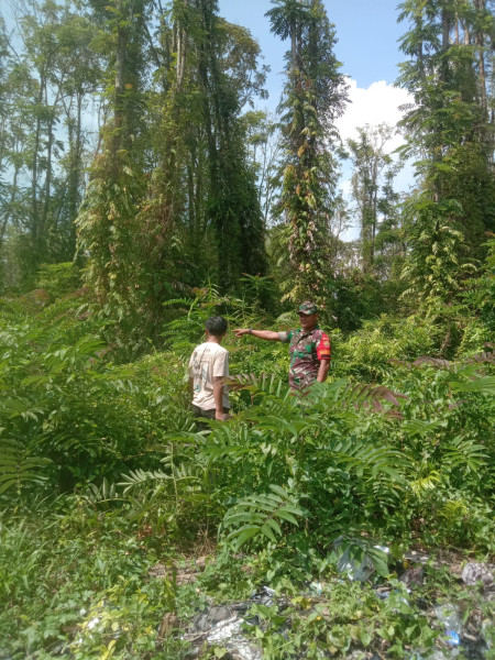 Sertu Afnal Laksanakan Patroli Cegah Karhutla