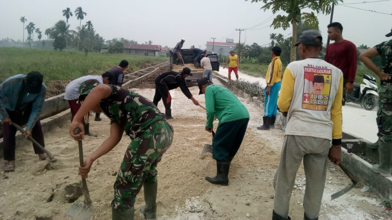 Satgas TMMD Terus Tingkatkan Volume Persentasi