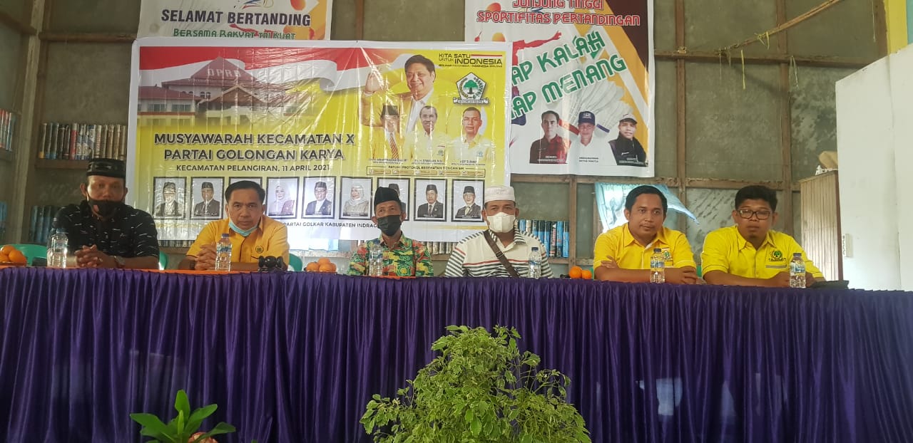Ferryandi Buka Muscam ke-X Partai Golkar Kecamatan Pelangiran