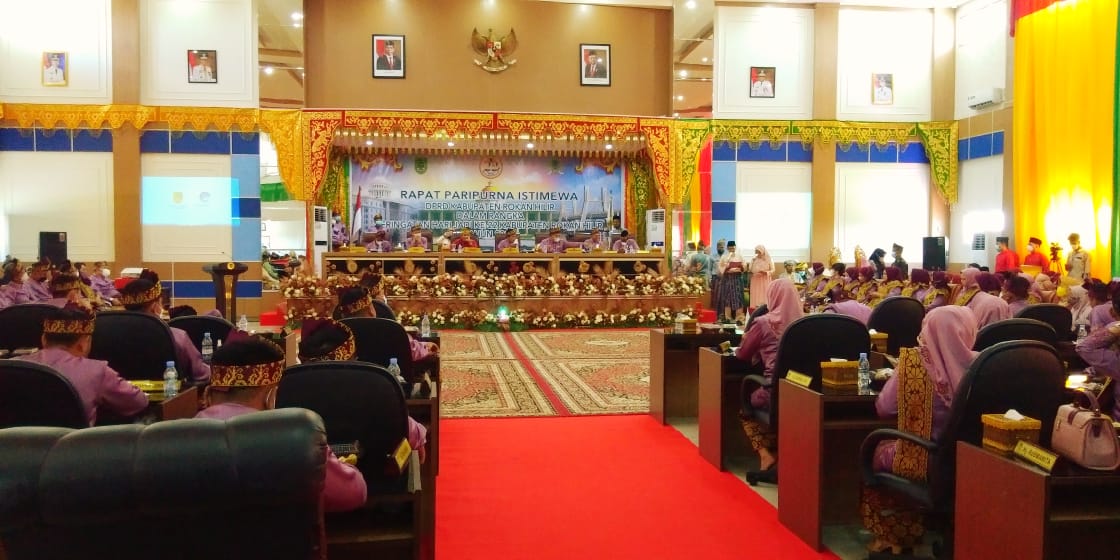 DPRD Rohil Gelar Rapat Paripurna Istimewa Peringati Hari Jadi Kabupaten Rokan Hilir Yang Ke 22
