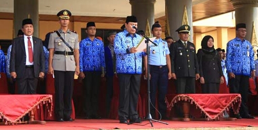 Wabup Rohul Pimpin Upacara Peringatan Hari Kelahiran Pancasila