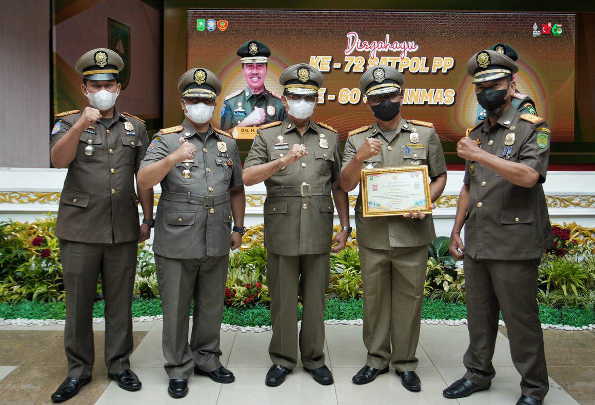 Bupati Inhil Apresiasi HUT Satpol PP ke 72 Provinsi Riau Tahun 2022