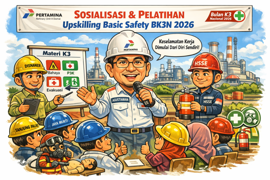 PT KPI RU II Dumai Gelar Sosialisasi dan Pelatihan Upskilling Basic Safety BK3N 2026