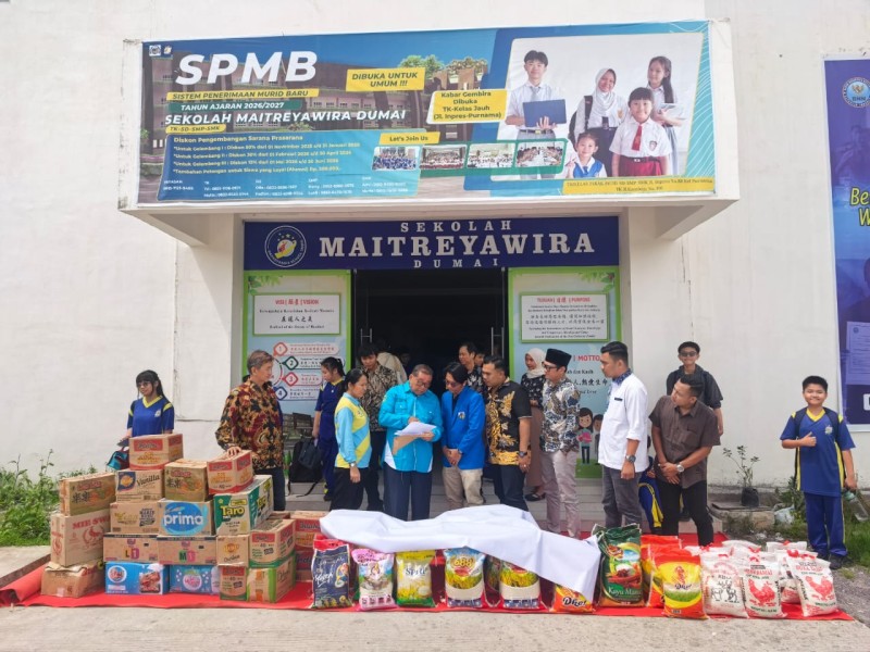 KNPI Dumai Perkuat Gerakan Sosial Bersama Sekolah Maitreyawira