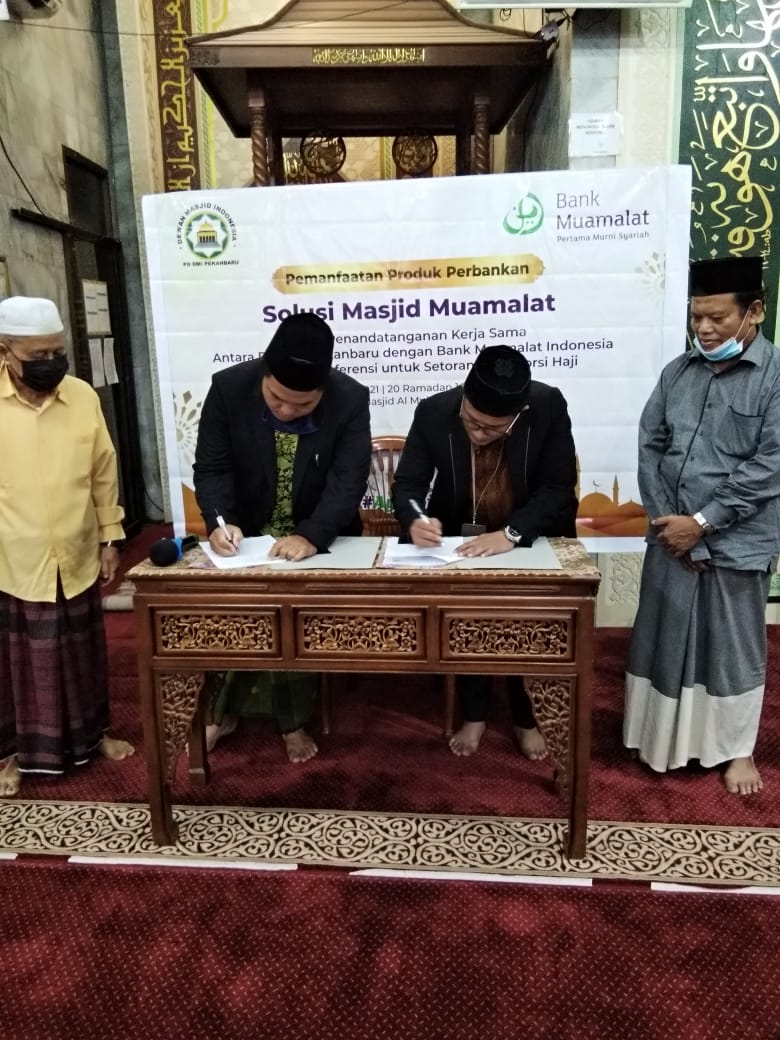 DMI Kota Pekanbaru dan BMI  Goes to Masjid,  Tandatangani MoU  Wujudkan Masjid Preneur