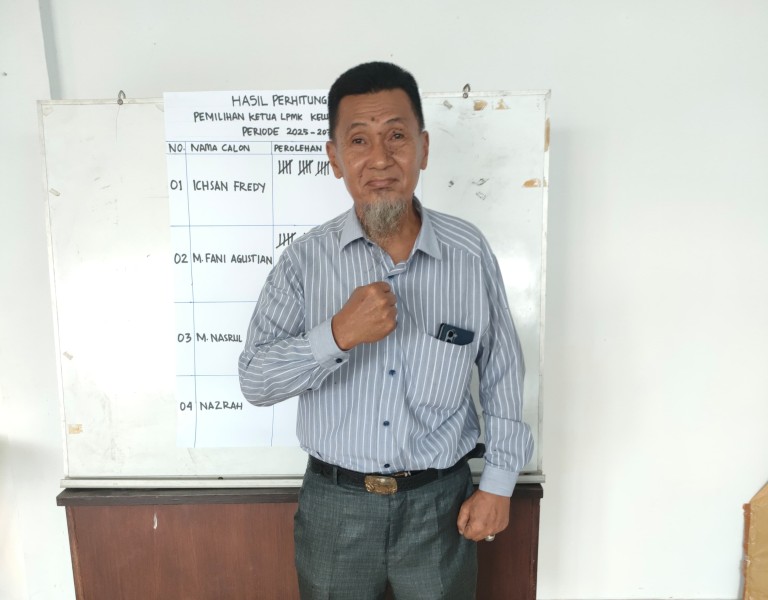 Ichsan Fredy Terpilih Ketua LPMK Kelurahan Laksamana Masa Bakti 2025-2030