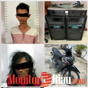 Opsnal Polsek Mandau Amankan Dua Tersangka Curat, Satu DPO