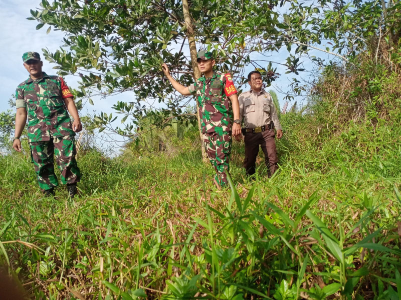 Serda Ansari dan Serda Engki Laksanakan Patroli