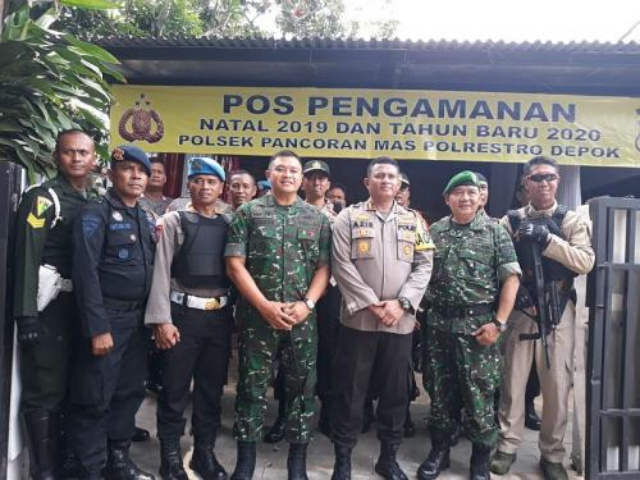 Pengamanan Nataru 2020, 1.065 Personel Jaga Gereja & Tempat Hiburan di Depok