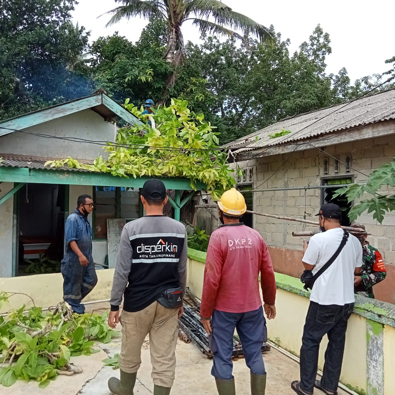 Rumah Warga Kampung Bulang Tertimpa Pohon Tumbang