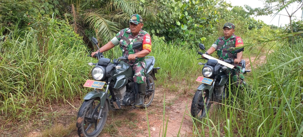 Sertu Sareh dan Tim Laksanakan Patroli