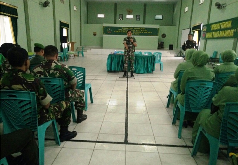 Bakti Sosial Donor Darah Sempena HUT Persit Kartika Candra Kirana