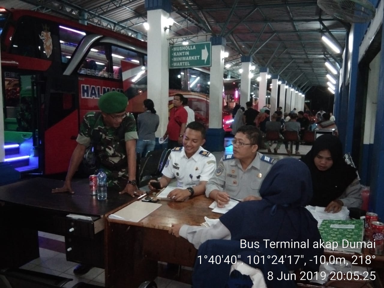 Kodim 0320/Dumai Turunkan Personil Guna Bantu Pengamanan di Terminal Akap