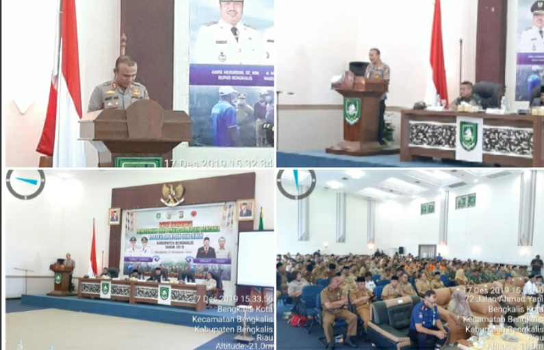 Kapolres Bengkalis Rakor Penanggulangan Karlahut.