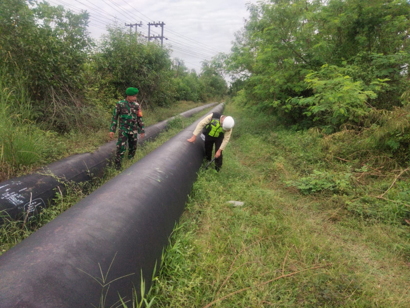 Koramil 01/Dumai Bersama PT. PHR Tingkatkan Keamanan Pipa Minyak