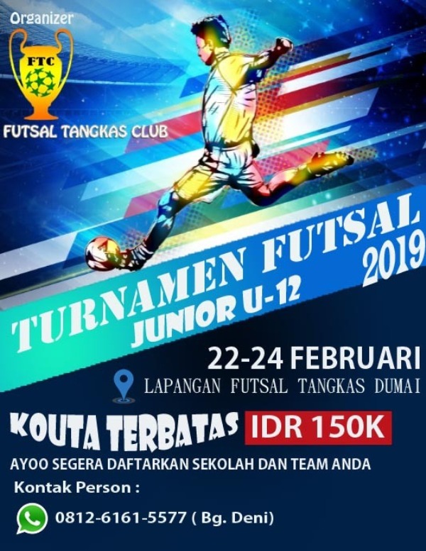 Tangkas Futsal Gelar Turnamen Anak U-12 Kota Dumai