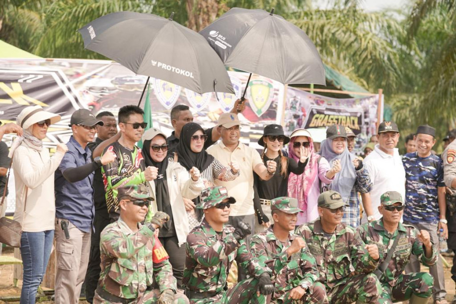 Didampingi Bupati, Dandim 0321 Rohil Resmi Buka Lomba Grass Track Meriahkan HUT ke- 78 TNI