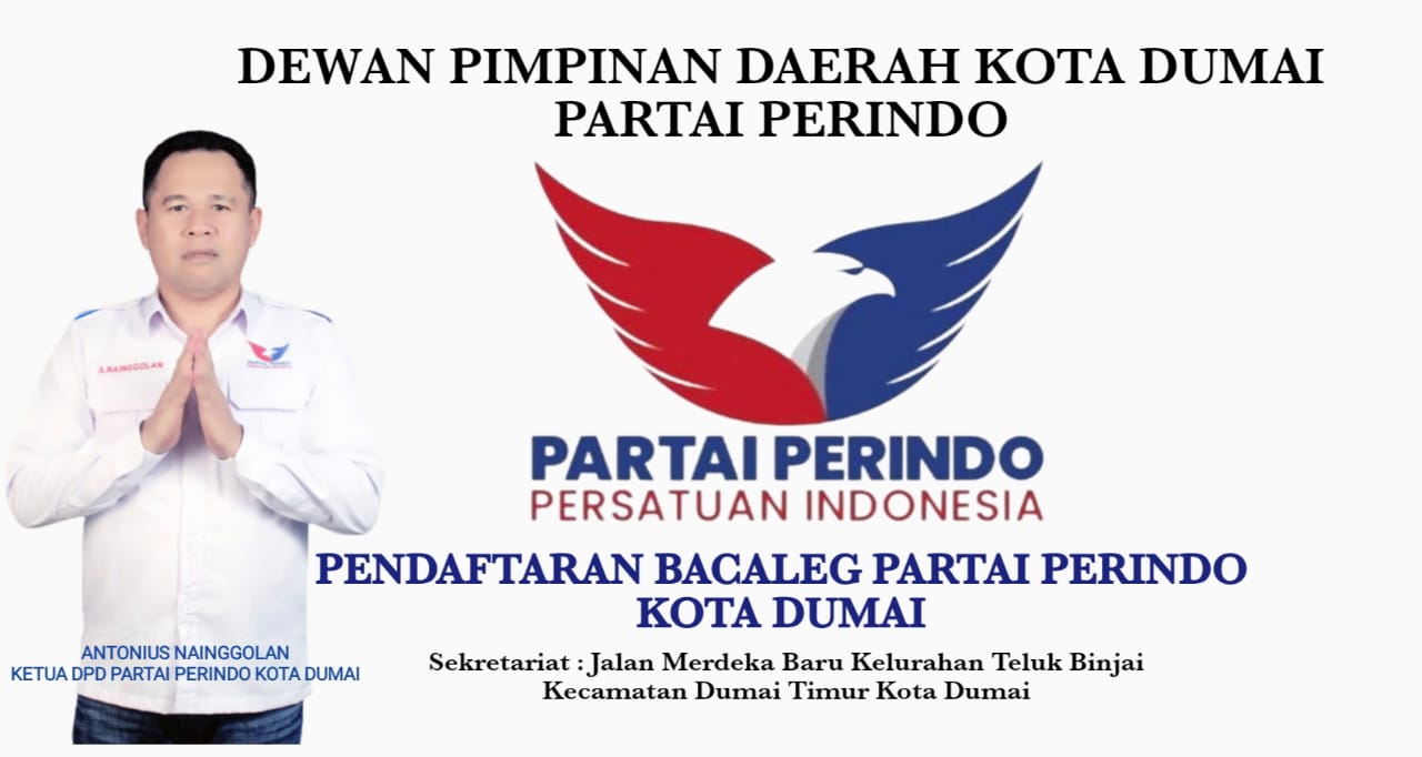 DPD Partai Perindo Kota Dumai Buka Pendaftaran Bacaleg DPRD Kota Dumai Dalam Pemilu 2024