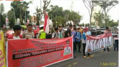 GPMB Demo Desak KPK Tangkap Muhammad Wabub Bengkalis