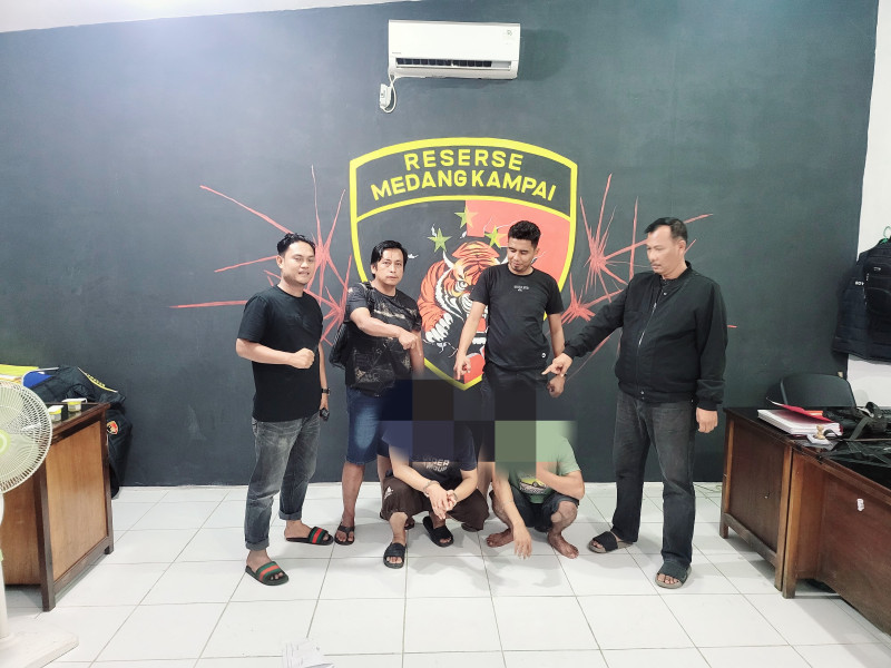 Polsek Medang Kampai Berhasil Amankan Dua Pelaku dengan 42,84 Gram Sabu