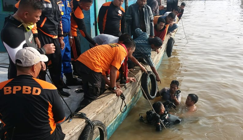 Pompong Tenggelam, 1 Orang Dinyatakan Hilang di Perairan Sungai Indragiri