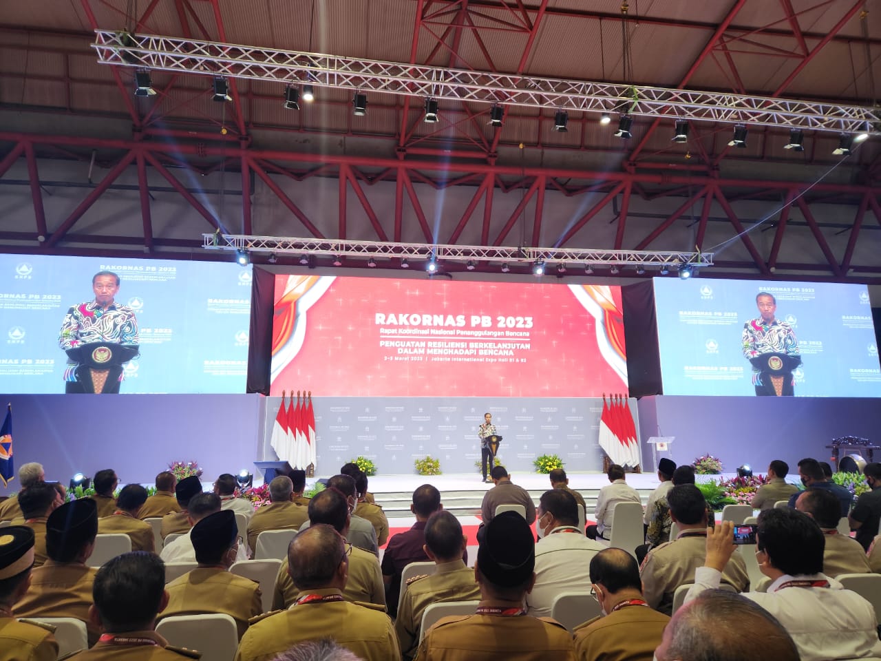 Sekda Rohil Hadiri Rakornas Penanggulangan Bencana Tahun 2023 di Jakarta