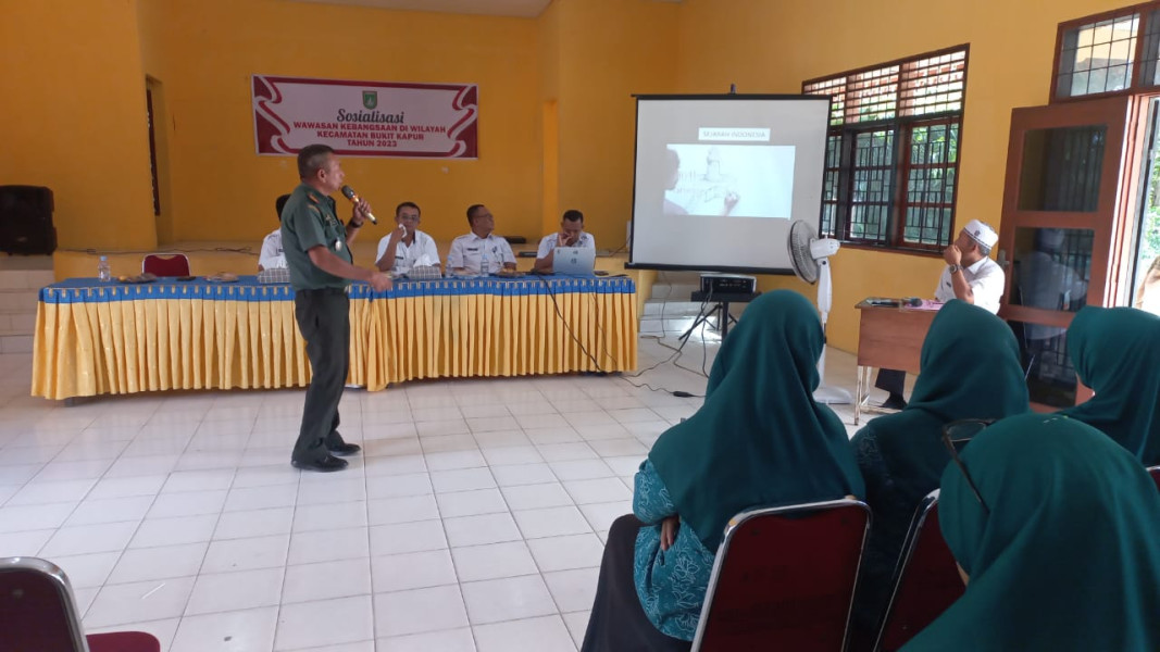 Penyuluhan Wawasan Kebangsaan Dari Danramil 02 BK Kapten Inf Syuar Hendri