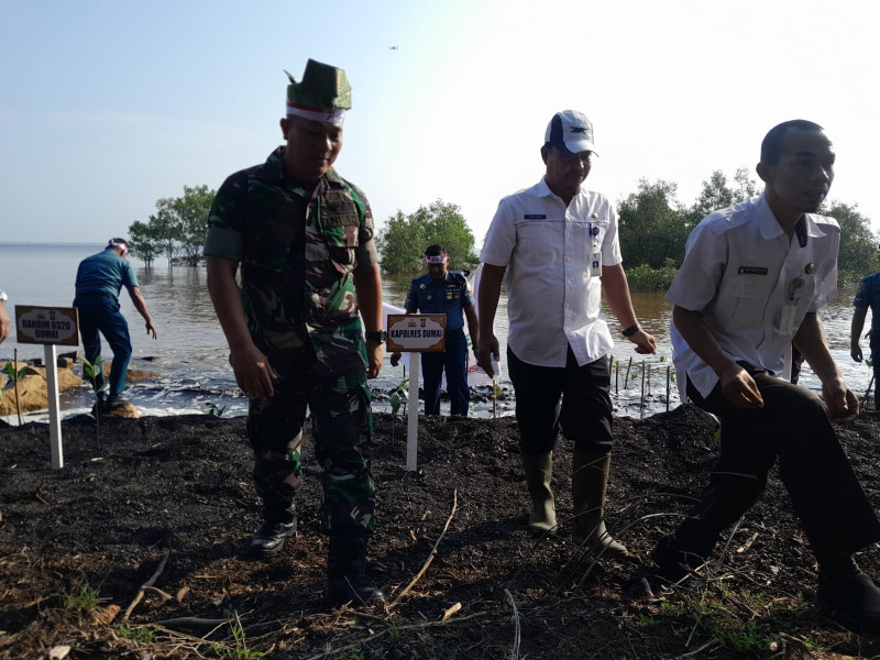 Kapten Arh M.I Daulay Hadiri Giat Penanaman Mangrove