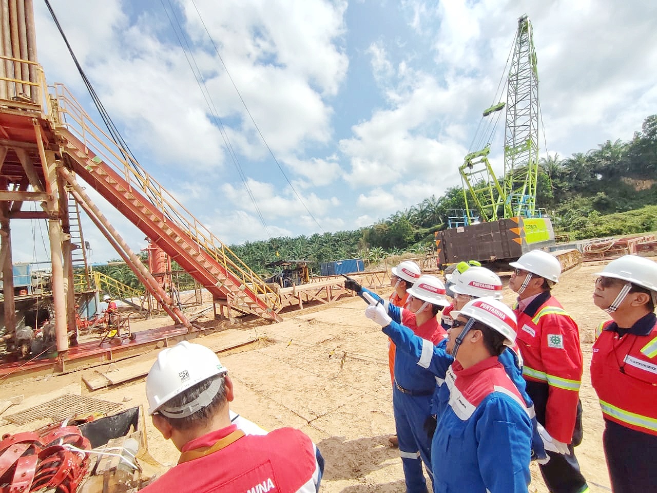 Tinjau Lapangan Pengeboran, Manajemen PHR Kembali Tegaskan Pentingnya Keselamatan Kerja ke Mitra
