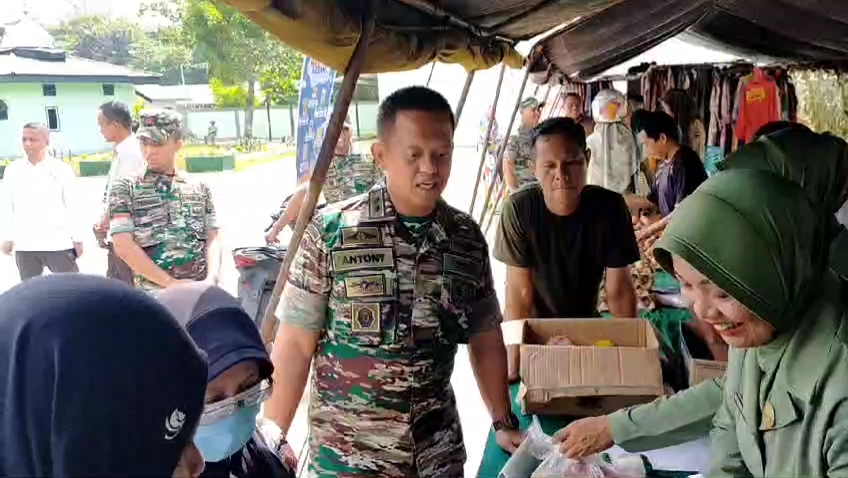 Ribuan Masyarakat Kota Dumai Padati Bazar Yang Dilaksanakan Kodim 0320/Dumai