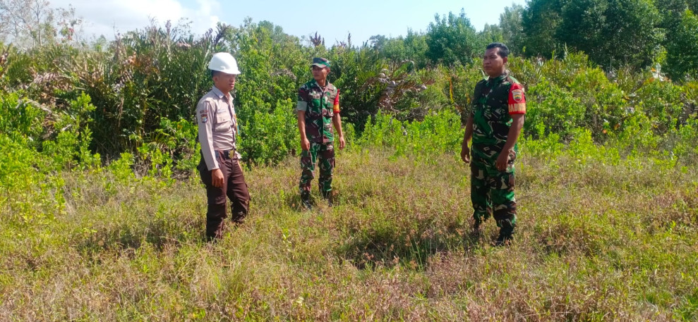 Temui Masyarakat, Ini Pesan Personil Koramil 06 Merbau