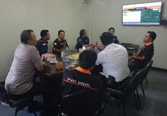 PWI Inhil Silaturrahmi ke Polres Inhil