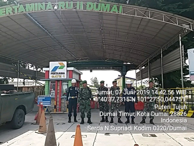 Menjaga Suasana Kondusif, Kodim 0320/Dumai Laksanakan Patroli