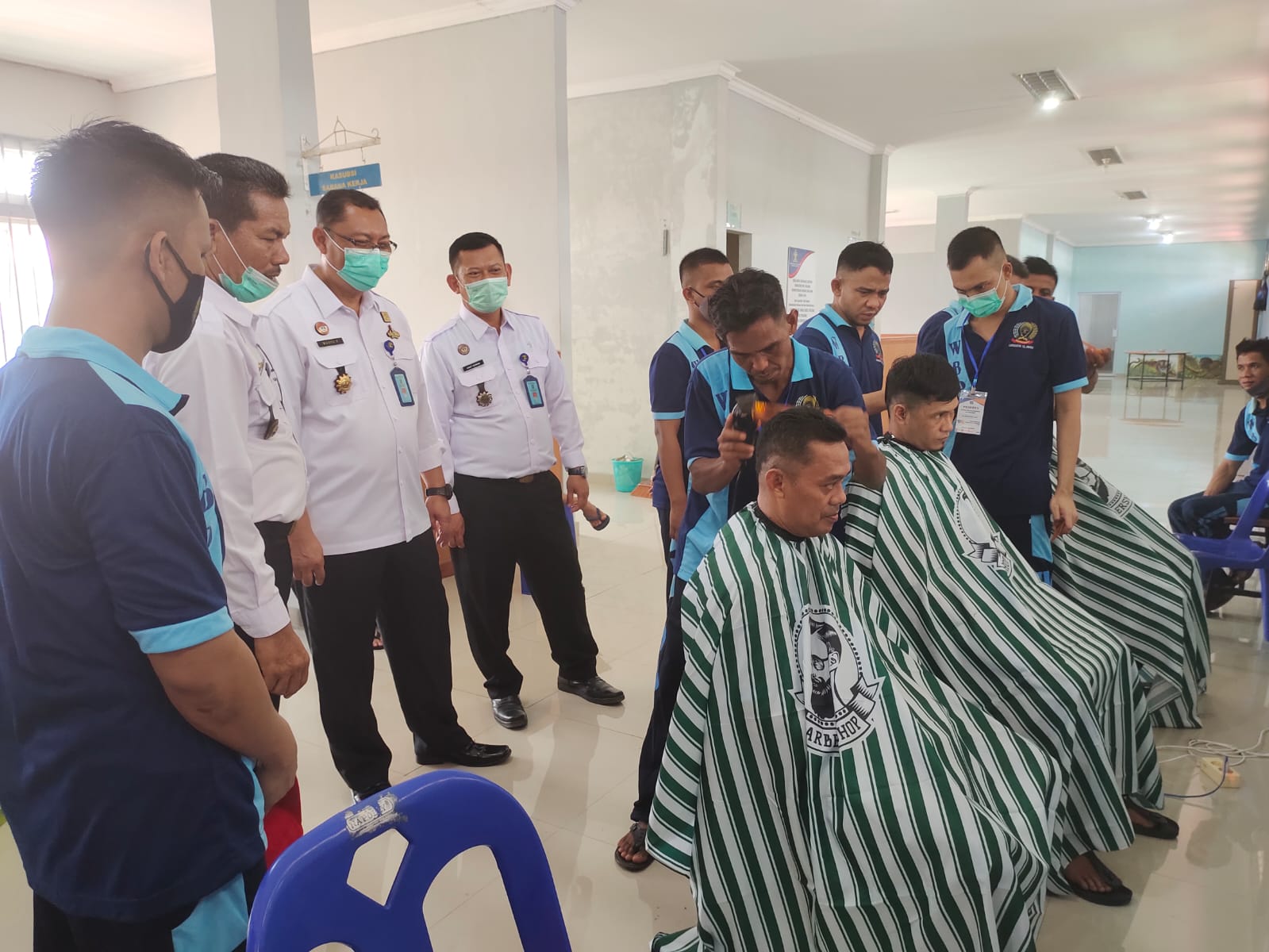 WBP Lapas Narkotika Tanjungpinang Ikuti Pelatihan Barbershop