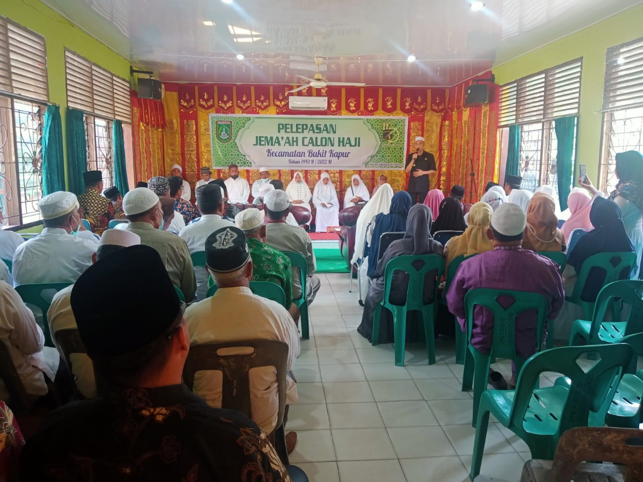 Danramil 02/Bukit Kapur Hadiri Pelepasan Calon Jemaah Haji