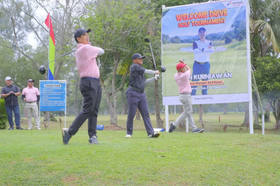 Silaturahmi di Lapangan, Dandim 0320/Dumai Bermain Golf Bersama Manajemen PT KPI